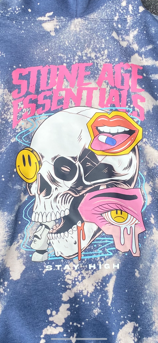 “SAE Acid-Wash Hoodie – Stay High Edition”